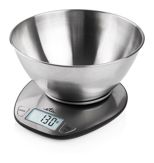 Eta Dori Elektronische Küchenwaage bis 5 kg Genauigkeit 1 g  (Edelstahl) f&uuml;r 22,99 Euro