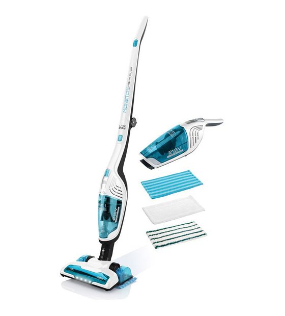 Eta Moneto II Aqua Plus Handstaubsauger Beutellos bis 50 min Laufzeit 21,6 V HEPA  (Blau, Weiß) f&uuml;r 218,99 Euro