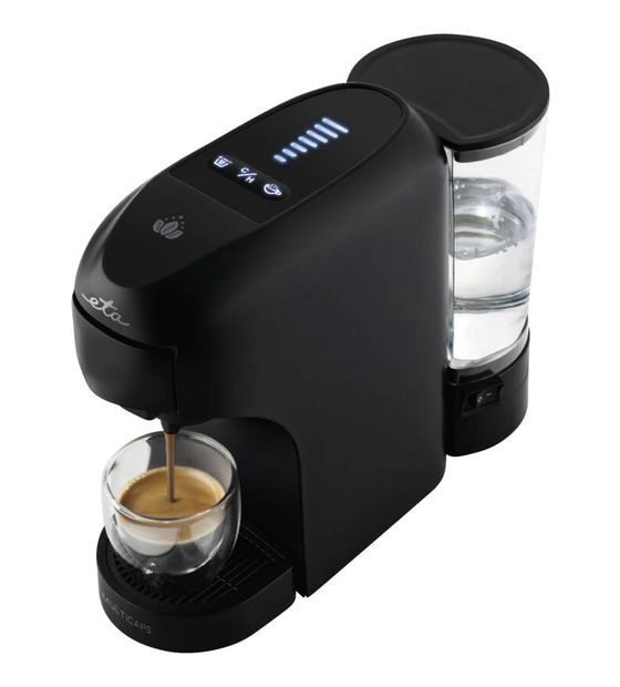 Eta Multicaps Kaffeekapsel, Gemahlener Kaffee Maschine  (Schwarz) f&uuml;r 129,99 Euro