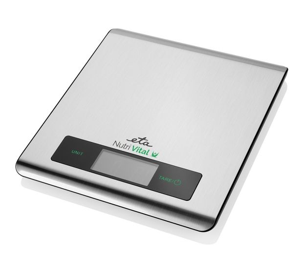 Eta Nutri Vital Elektronische Küchenwaage bis 5 kg Genauigkeit 1 g  (Metallisch) f&uuml;r 29,99 Euro