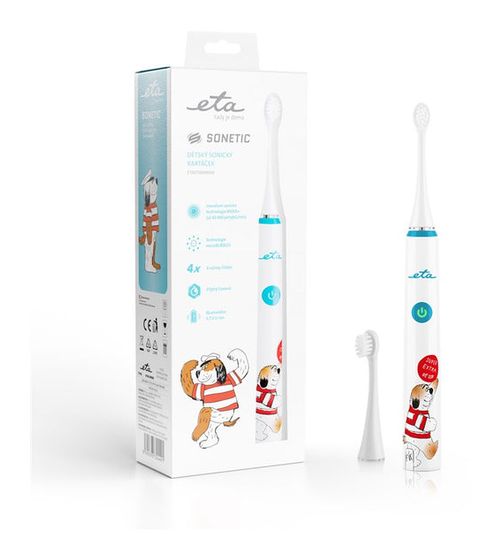Eta Sonetic Kids Schall-Zahnbürste für Kinder  (Blau, Weiß) f&uuml;r 33,49 Euro