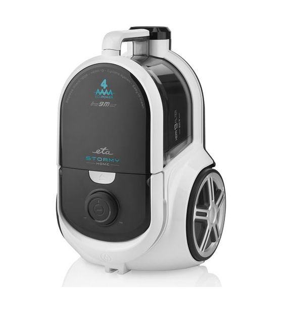 Eta Stormy Home Bodenstaubsauger mit Staubbeutel 800 W HEPA  (Schwarz, Weiß) f&uuml;r 104,99 Euro
