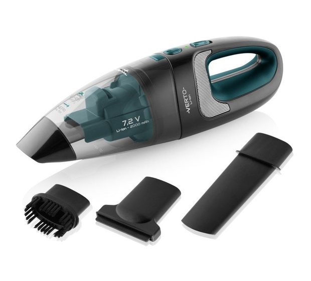 Eta Verto Handstaubsauger Beutellos bis 15 min Laufzeit 7,2 V HEPA  (Schwarz/Türkis) f&uuml;r 41,99 Euro