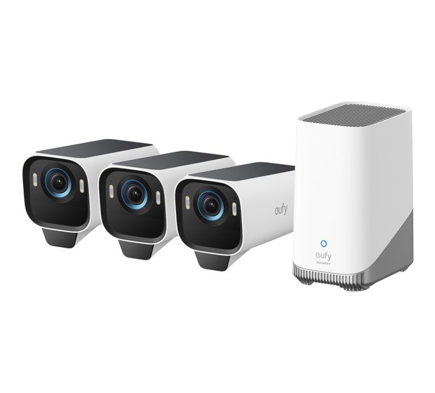 Eufy EufyCam S3 Pro 3+1 3840 x 2160 Pixel IP-Sicherheitskamera IP67 Außen Nachtsicht  (Weiß) f&uuml;r 712,00 Euro