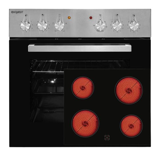 Exquisit EHE146-2.1-Set Herdset 59 l mit 60 cm Glaskeramik Kochfeld f&uuml;r 349,00 Euro