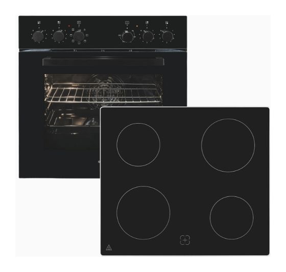 Exquisit EHE256-U-020 Herdset 59 l mit 60 cm Glaskeramik Kochfeld f&uuml;r 399,00 Euro