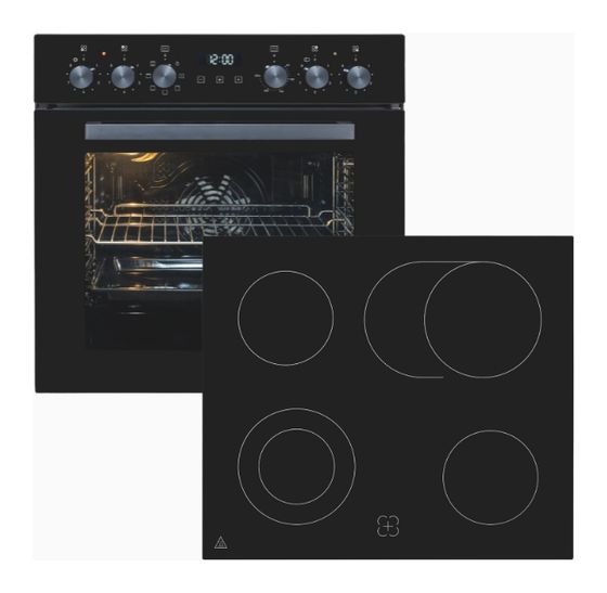 Exquisit EHE258-UBZ-020 Herdset 75 l mit 60 cm Glaskeramik Kochfeld f&uuml;r 446,00 Euro