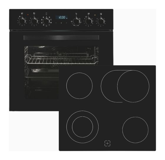 Exquisit EHE285-HBZ-020 Herdset 75 l mit 60 cm Glaskeramik Kochfeld f&uuml;r 439,00 Euro
