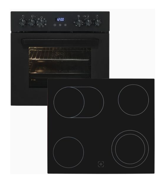 Exquisit EHE367-HBZ-120 Herdset groß mit 60 cm Induktions Kochfeld f&uuml;r 499,00 Euro
