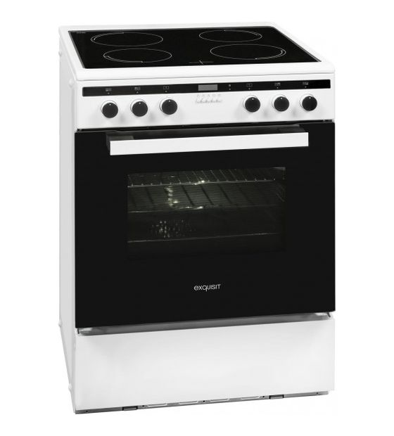 Exquisit EHI60-3 Freistehender Herd Elektro normal 9 Beheizungsarten mit Induktions Kochfeld f&uuml;r 552,00 Euro