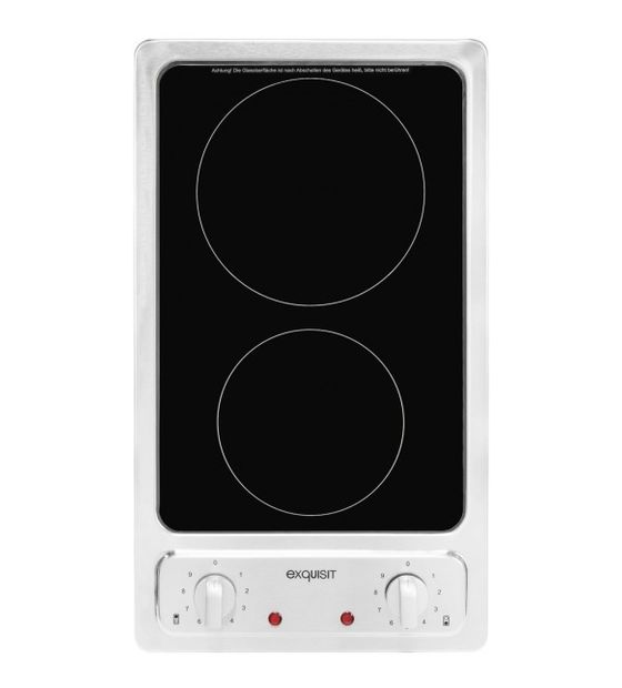 Exquisit EKC301-2RK autarkes Glaskeramik Kochfeld/Herdplatte 2 Zone(n) f&uuml;r 90,49 Euro