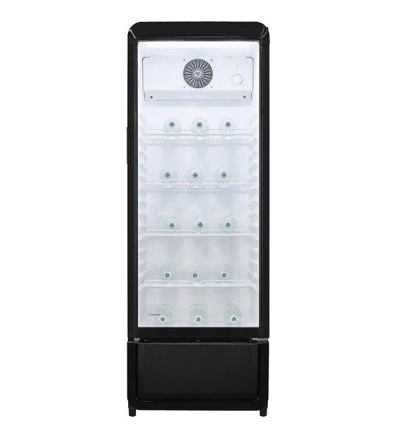 Exquisit GKS220-GT-431D 240 l / 240 l Kühlschrank freistehend EEK: D 654 kWh Jahr NoFrost  (Schwarz) f&uuml;r 448,00 Euro
