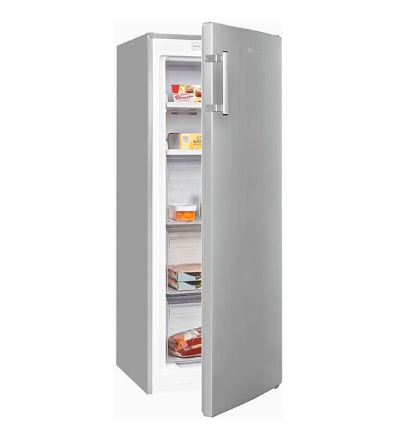 Exquisit GS231-NF-H-040D 161 l Gefrierschrank 132 kWh Jahr NoFrost  (Edelstahl) f&uuml;r 409,00 Euro
