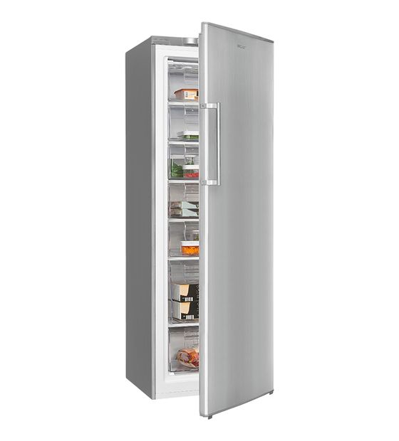 Exquisit GS280-HE-040D 242 l Gefrierschrank 171 kWh Jahr  (Edelstahl) f&uuml;r 542,00 Euro