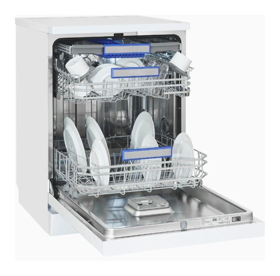 Exquisit GSP9616-450B 60 cm Geschirrspüler freistehend Leise 16 Maßgedecke aquaStop Funktion f&uuml;r 459,00 Euro