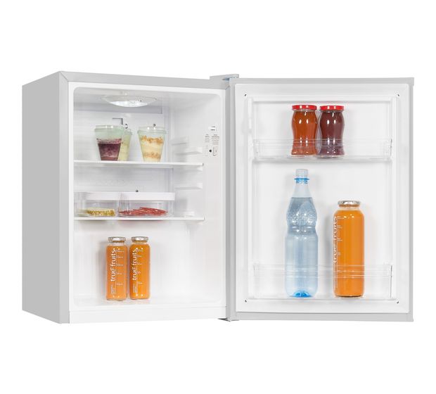 Exquisit KB60-V-090E 52 l Tischkühlschrank EEK: E 81 kWh Jahr  (Grau) f&uuml;r 157,99 Euro