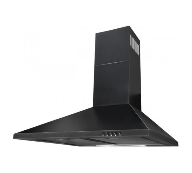 Exquisit KFD61-8sw Umluft Dunstabzugshaube/Esse Wand 60 cm (Schwarz) f&uuml;r 110,99 Euro