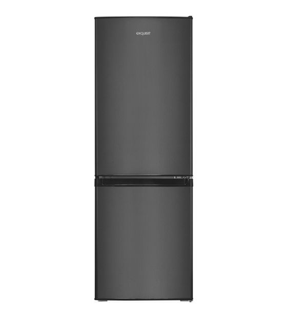 Exquisit KGC232-60-E-040C 121 l / 52 l Kühl-Gefrierkombi freistehend 124 kWh Jahr  (Grau) f&uuml;r 368,00 Euro