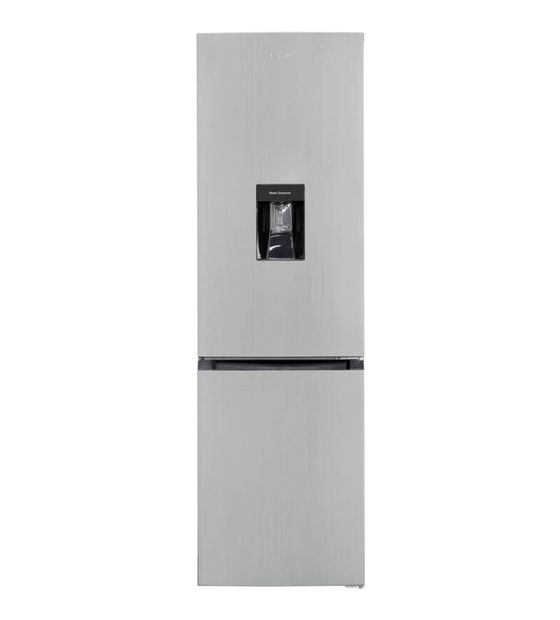 Exquisit KGC265-70-NF-WS-040C 180 l / 71 l Kühl-Gefrierkombi freistehend NoFrost 141 kWh Jahr  (Schwarz, Edelstahl) f&uuml;r 558,00 Euro
