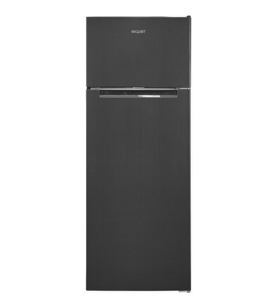 Exquisit KGC270-45-040D 169 l / 37 l Kühl-Gefrierkombi freistehend 137 kWh Jahr  (Dunkles Grau) f&uuml;r 332,00 Euro