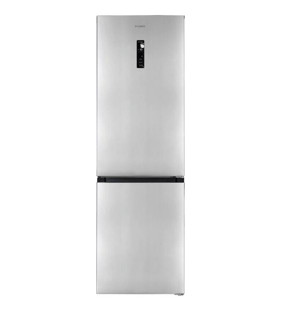 Exquisit KGC350-105-NF-040C 243 l / 104 l Kühl-Gefrierkombi freistehend NoFrost 162 kWh Jahr  (Schwarz, Edelstahl) f&uuml;r 659,00 Euro