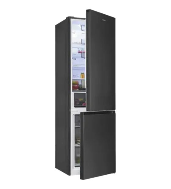 Exquisit KGC380-115-NF-040C 264 l / 113 l Kühl-Gefrierkombi freistehend NoFrost 168 kWh Jahr  (Anthrazit) f&uuml;r 658,00 Euro