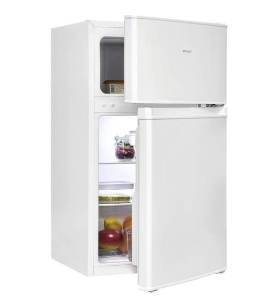 Exquisit KGC90-30-E-040E 61 l / 24 l Kühl-Gefrierkombi freistehend 166 kWh Jahr  (Weiß) f&uuml;r 239,99 Euro