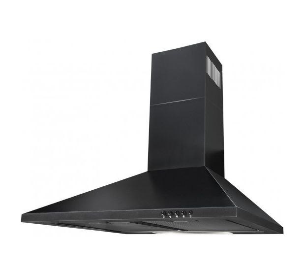 Exquisit KH60-8sw Abluft/Umluft Dunstabzugshaube/Esse Wand 60 cm (Schwarz) f&uuml;r 82,99 Euro