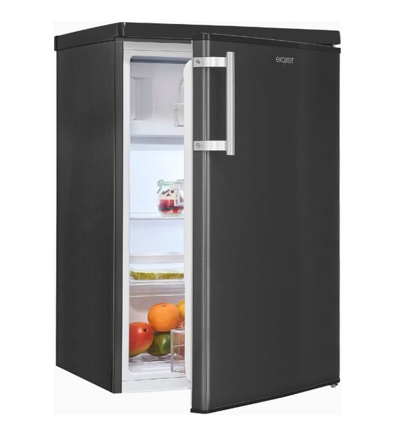 Exquisit KS16-4-051C 107 l / 94 l Tischkühlschrank EEK: C 87 kWh Jahr  (Schwarz, Grau) f&uuml;r 229,99 Euro