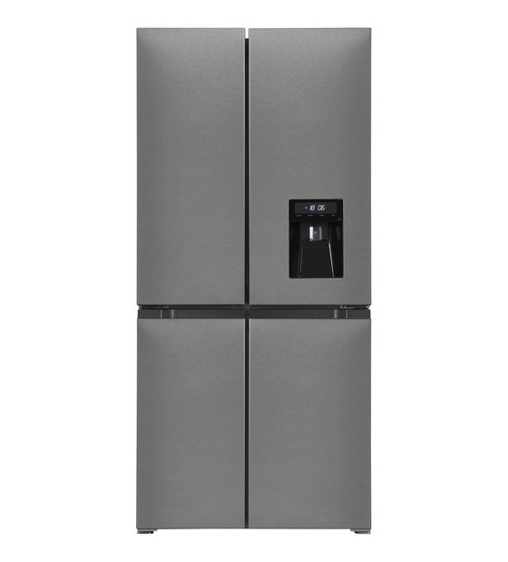 Exquisit MD430-100-WS-200E Side-by-Side Kühl-/ Gefrierkombination 284 l / 148 l 282 kWh 1830 mm x 836 mm  (Edelstahl) f&uuml;r 989,00 Euro