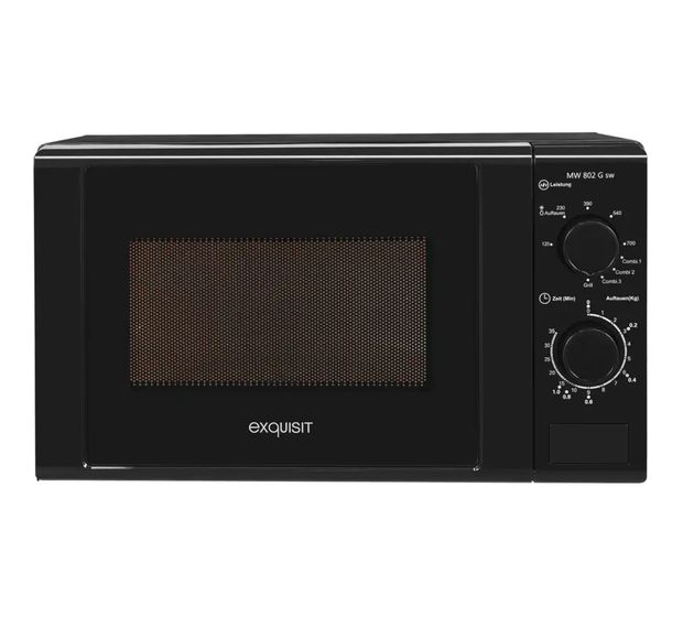 Exquisit MW900-030G Standgeräte Solo 700 W Größe: klein 5 Stufen Grill  (Schwarz) f&uuml;r 72,99 Euro