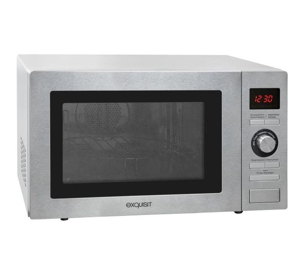 Exquisit MW9025H-3 Freistehende Mikrowelle 900 W Größe: mittel 5 Stufen Grill  (Edelstahl) f&uuml;r 156,99 Euro