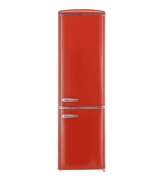 Exquisit RKGC250-70-H-160E 181 l / 63 l Kühl-Gefrierkombi freistehend 201,85 kWh Jahr  (Rot) f&uuml;r 578,00 Euro