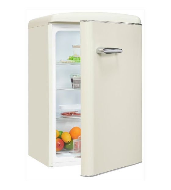 Exquisit RKS120-V-H-160E 122 l Tischkühlschrank EEK: E 89 kWh Jahr  (Cremefarben) f&uuml;r 329,00 Euro