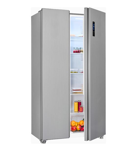 Exquisit SBS46-040E Side-by-Side Kühl-/ Gefrierkombination 291 l / 148 l 287 kWh NoFrost 1770 mm x 910 mm  (Edelstahl) f&uuml;r 618,00 Euro