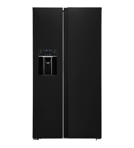 Exquisit SBS520-CF-040E Side-by-Side Kühl-/ Gefrierkombination 344 l / 169 l 306 kWh NoFrost 1775 mm x 910 mm  (Schwarz) f&uuml;r 1.199,00 Euro