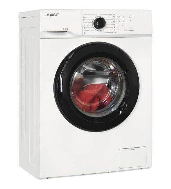 Exquisit WA6110-021A 6 kg Frontlader Waschmaschine 1000 U/min aquaStop Funktion f&uuml;r 439,00 Euro