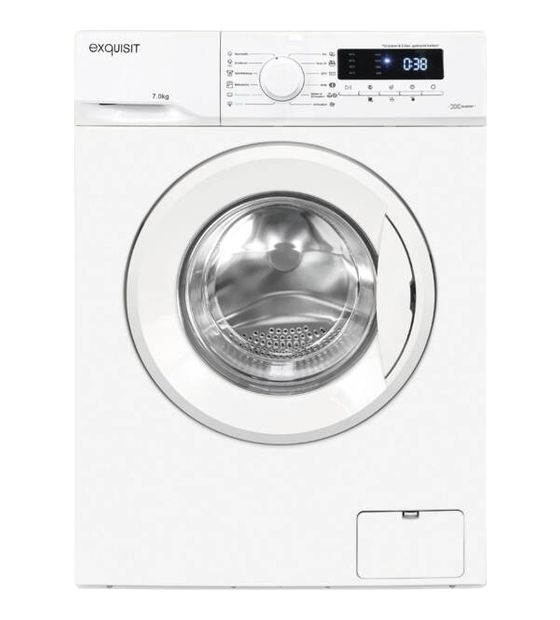 Exquisit WA7014-021A 7 kg Frontlader Waschmaschine 1400 U/min aquaStop Funktion f&uuml;r 629,00 Euro