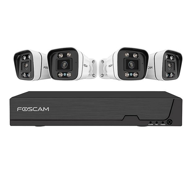 Foscam FNA108E-B4-2T 4er Set 4K 8MP PoE  IP66 Innen & Außen LAN f&uuml;r 499,99 Euro