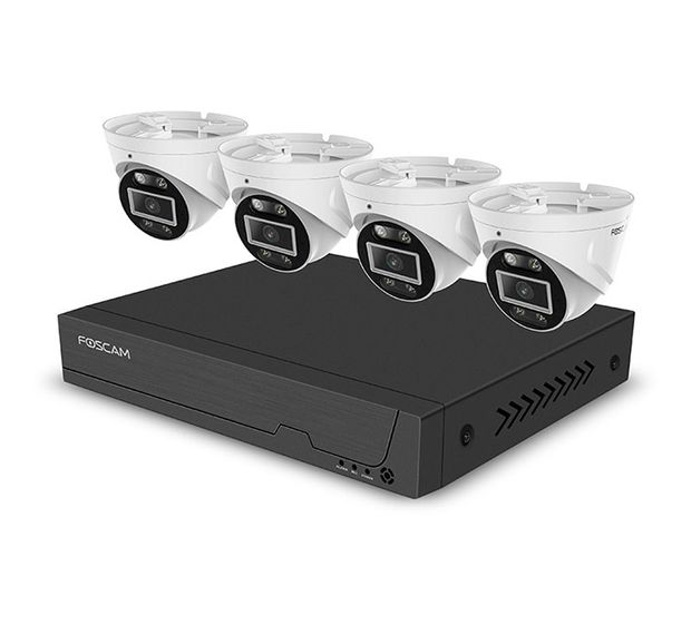 Foscam FNA108E-T4-2T 4er Set  IP66 Außen LAN f&uuml;r 499,99 Euro