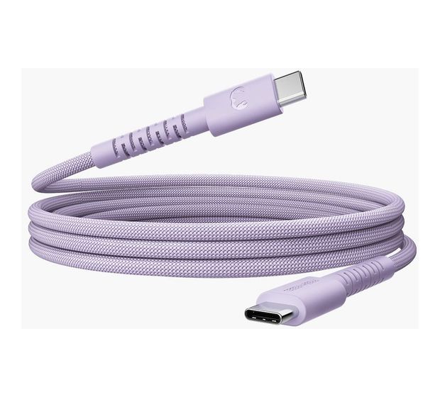 Fresh 'n Rebel 2CCC201DL2 Stecker Rundkabel USB C auf USB C bis 100 W 2 m  (Lila) f&uuml;r 19,99 Euro