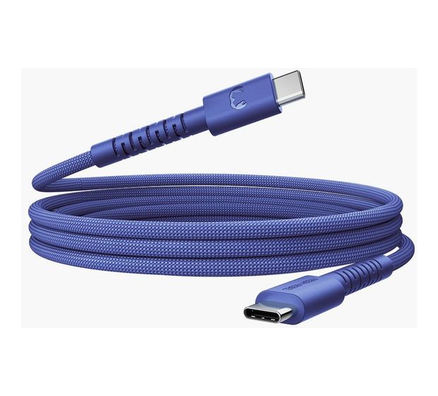 Fresh 'n Rebel 2CCC201TB Stecker Rundkabel USB C auf USB C bis 100 W 2 m  (Blau) f&uuml;r 19,99 Euro