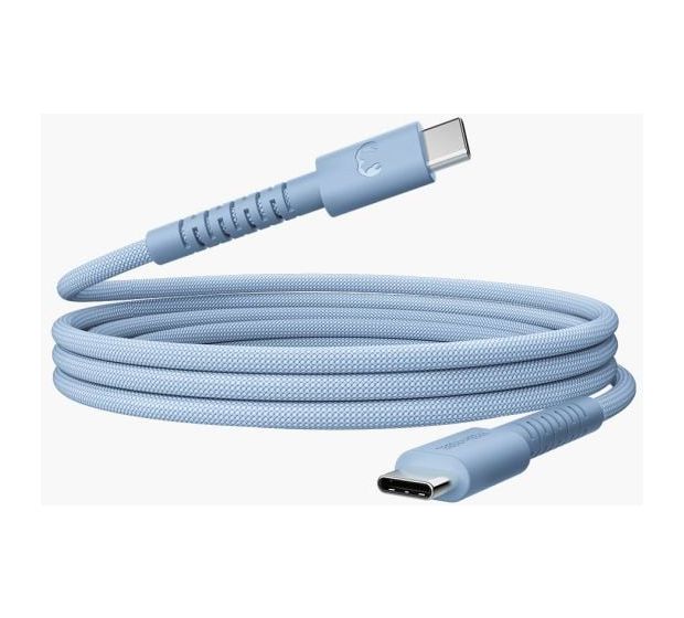 Fresh 'n Rebel 2CCC201VB Stecker Rundkabel USB C auf USB C bis 100 W 2 m  (Cyan) f&uuml;r 19,99 Euro