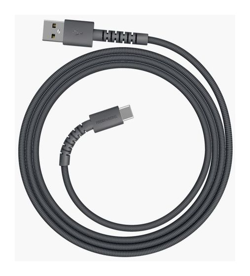 Fresh 'n Rebel 2UCC071SG Stecker Rundkabel USB A auf USB C bis 18 W 0,7 m  (Grau) f&uuml;r 9,99 Euro