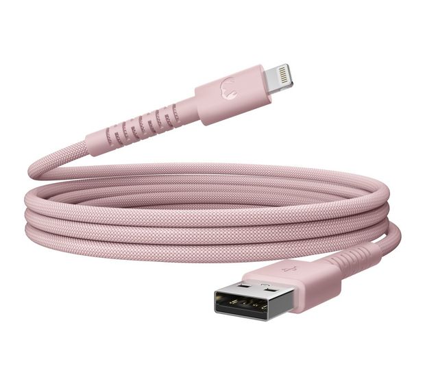 Fresh 'n Rebel 2ULC201PP Stecker Rundkabel Lightning auf USB A 2 m  (Pink) f&uuml;r 29,99 Euro