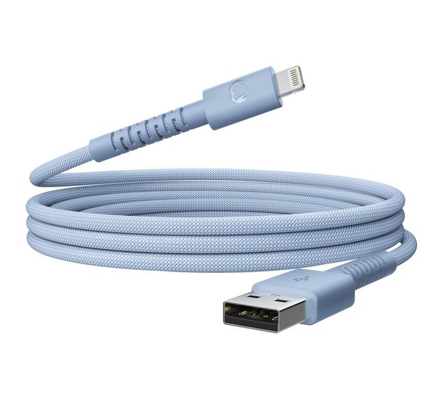 Fresh 'n Rebel 2ULC201VB Stecker Rundkabel Lightning auf USB A 2 m  (Blau) f&uuml;r 29,99 Euro