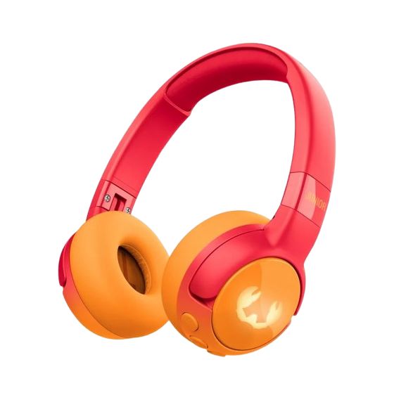 Fresh 'n Rebel Code Junior Ohraufliegender Bluetooth Kopfhörer kabellos 48 h Laufzeit USB Typ-C  (Orange, Rot) f&uuml;r 28,99 Euro