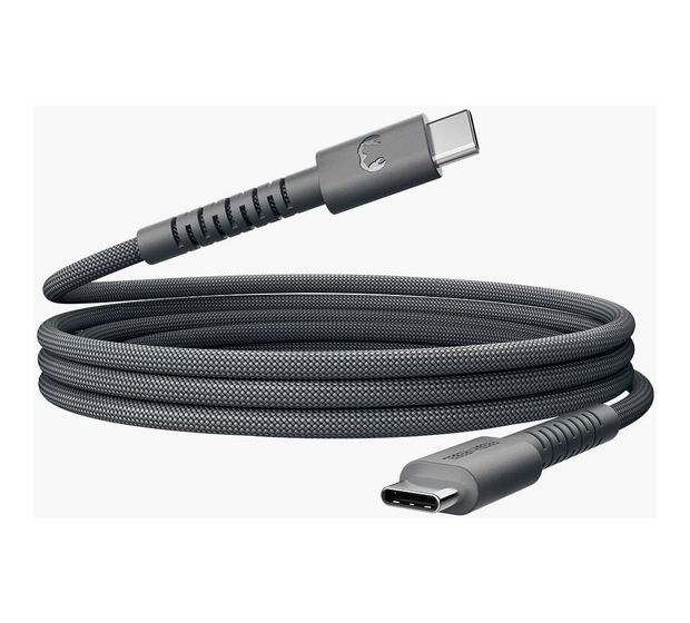 Fresh 'n Rebel FlexWave Stecker Rundkabel USB C auf USB C bis 100 W 2 m  (Grau) f&uuml;r 19,99 Euro
