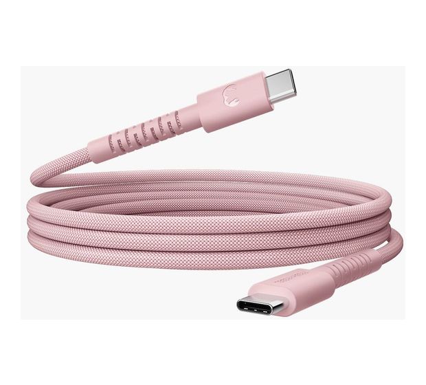 Fresh 'n Rebel FlexWave Stecker Rundkabel USB C auf USB C bis 100 W 2 m  (Pink) f&uuml;r 19,99 Euro