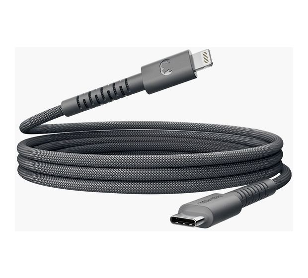 Fresh 'n Rebel FlexWave Rundkabel Lightning auf USB C Männlich 2 m  (Grau) f&uuml;r 34,99 Euro